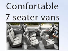 Comfortable 7 seater vans